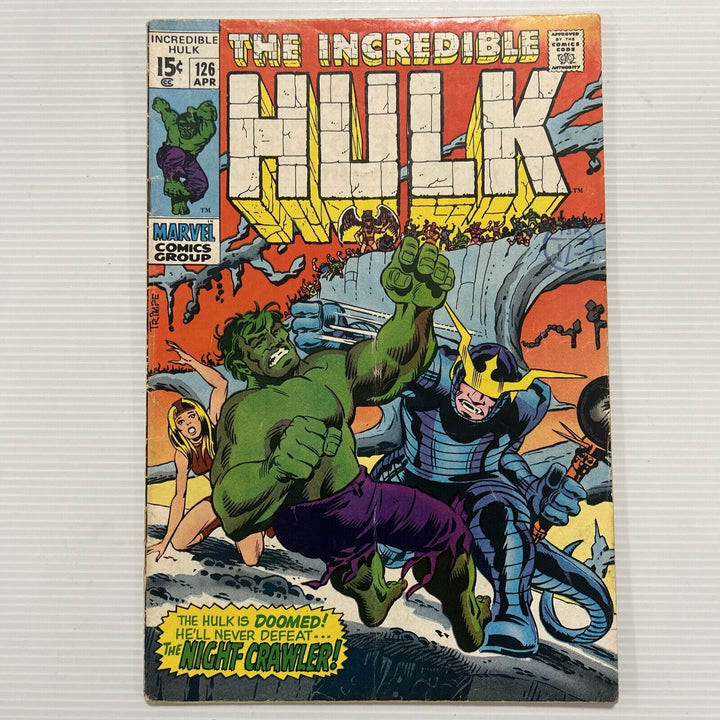 Incredible Hulk #126 1970 VG+ 1st Barbara Norris/Valkyrie Cent Copy Pence Stamp