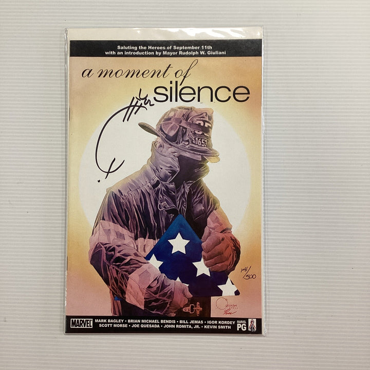 A Moment of Silence #1 2002 Signed Joe Quesada DF CoA 141/5000