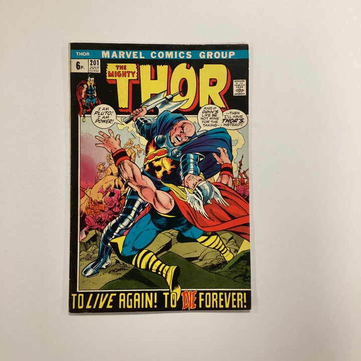 The Mighty Thor #201 1972 FN 1st Appearance of Kamorr Pence Copy