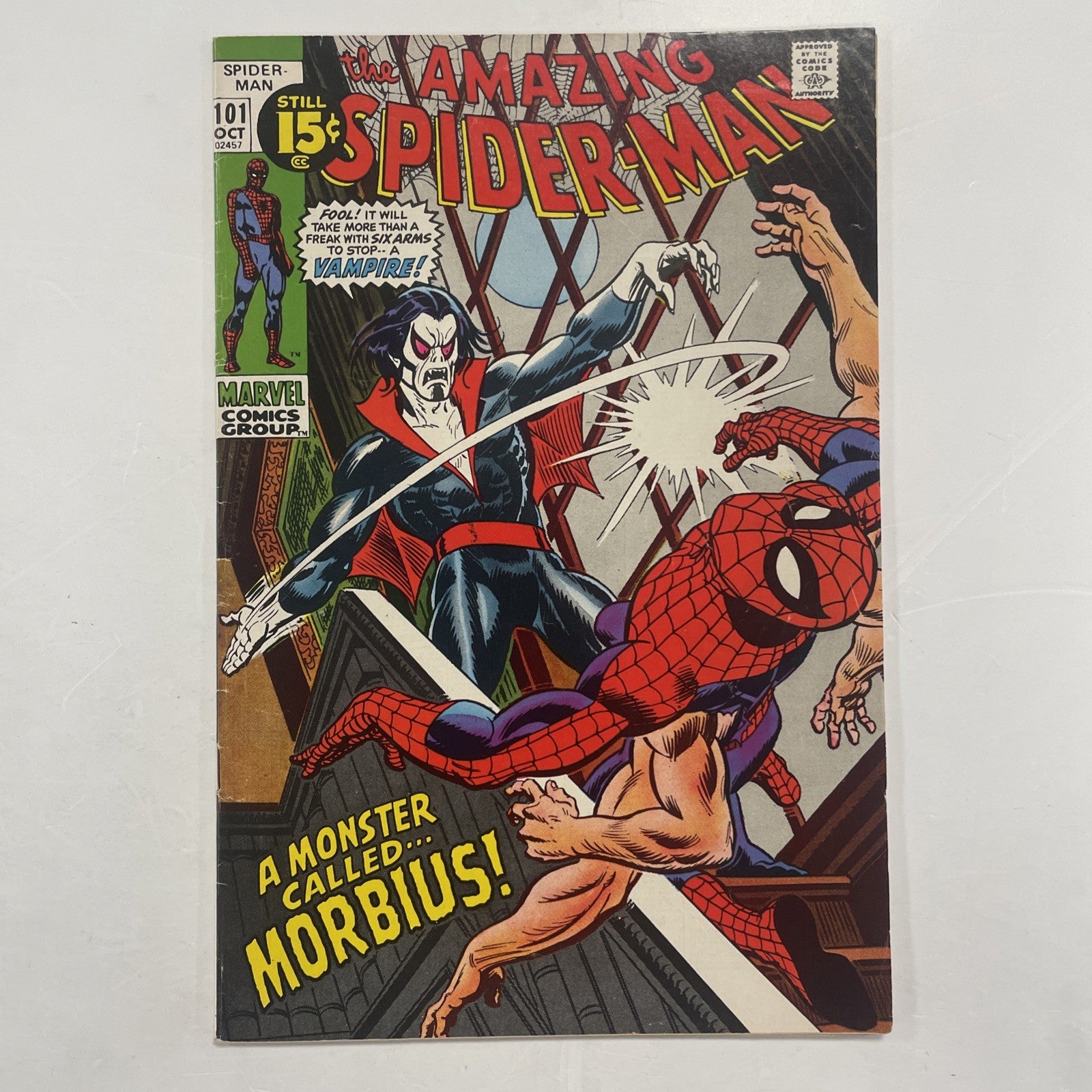 Amazing Spider-Man #101 1971 FN 1st Appearance of Morbius *See Description0