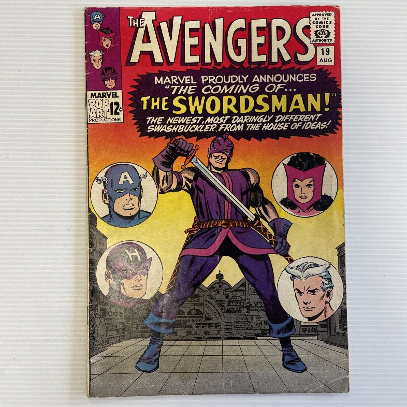 Avengers #19 1965 VG 1st Appearance of The Swordsman and Origin of Hawkeye0