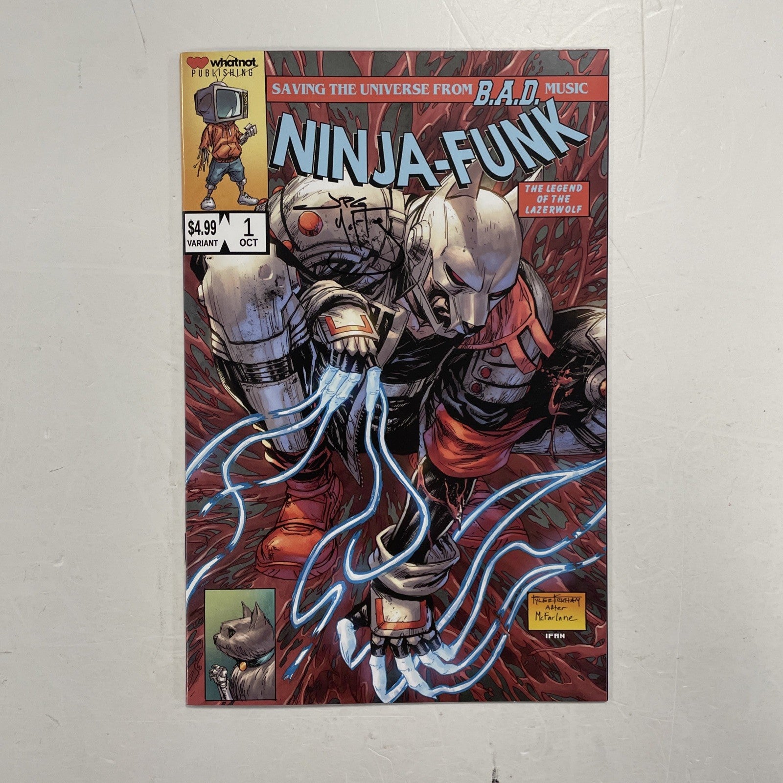Ninja Funk #1 2022 Spider-man #1 Homage Cover Signed by JPG McFly with CoA0
