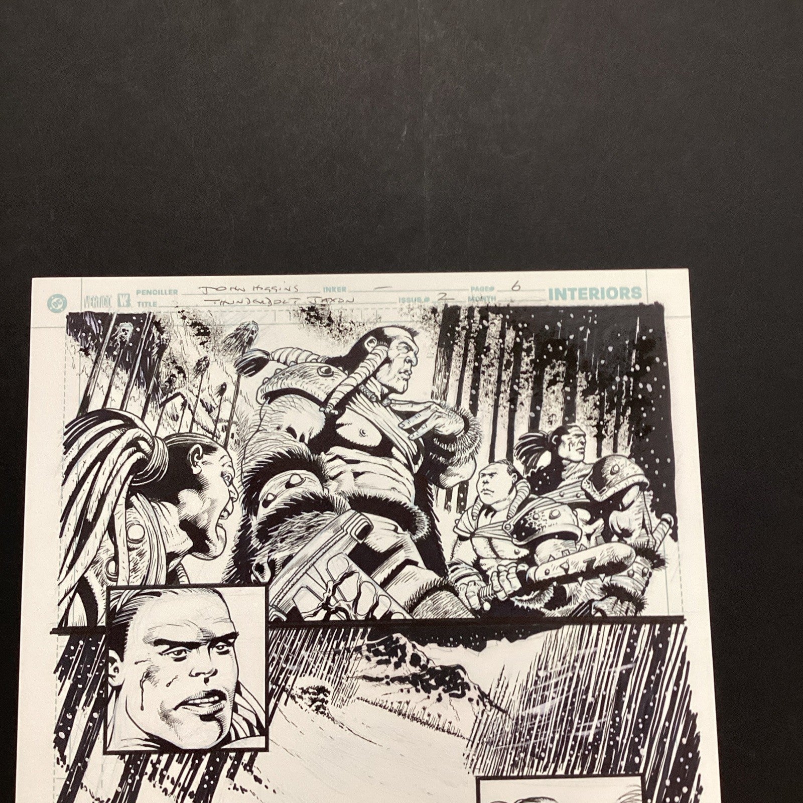 Original Artwork for Thunderbolt Jaxon #2 Page 6 By John Higgins 20063