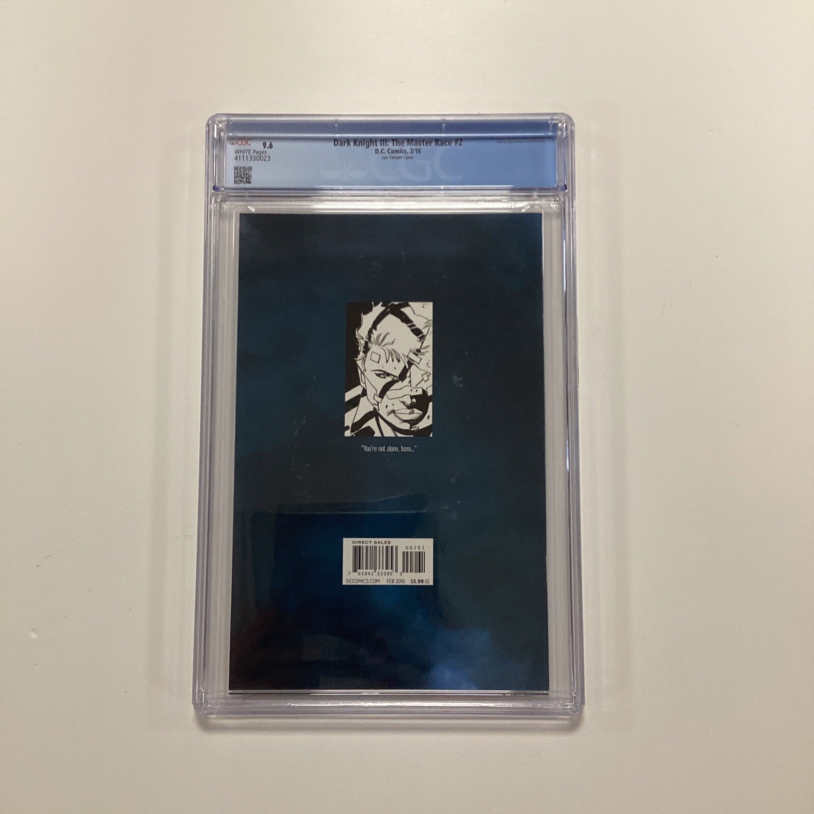 Dark Knight III Master Race #2 2016 CGC 9.6 Jim Lee 1:500 Variant Cover3