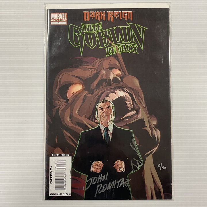 Dark Reign The Goblin Legacy #1 One Shot Signed John Romita Dynamic Forces 5/40