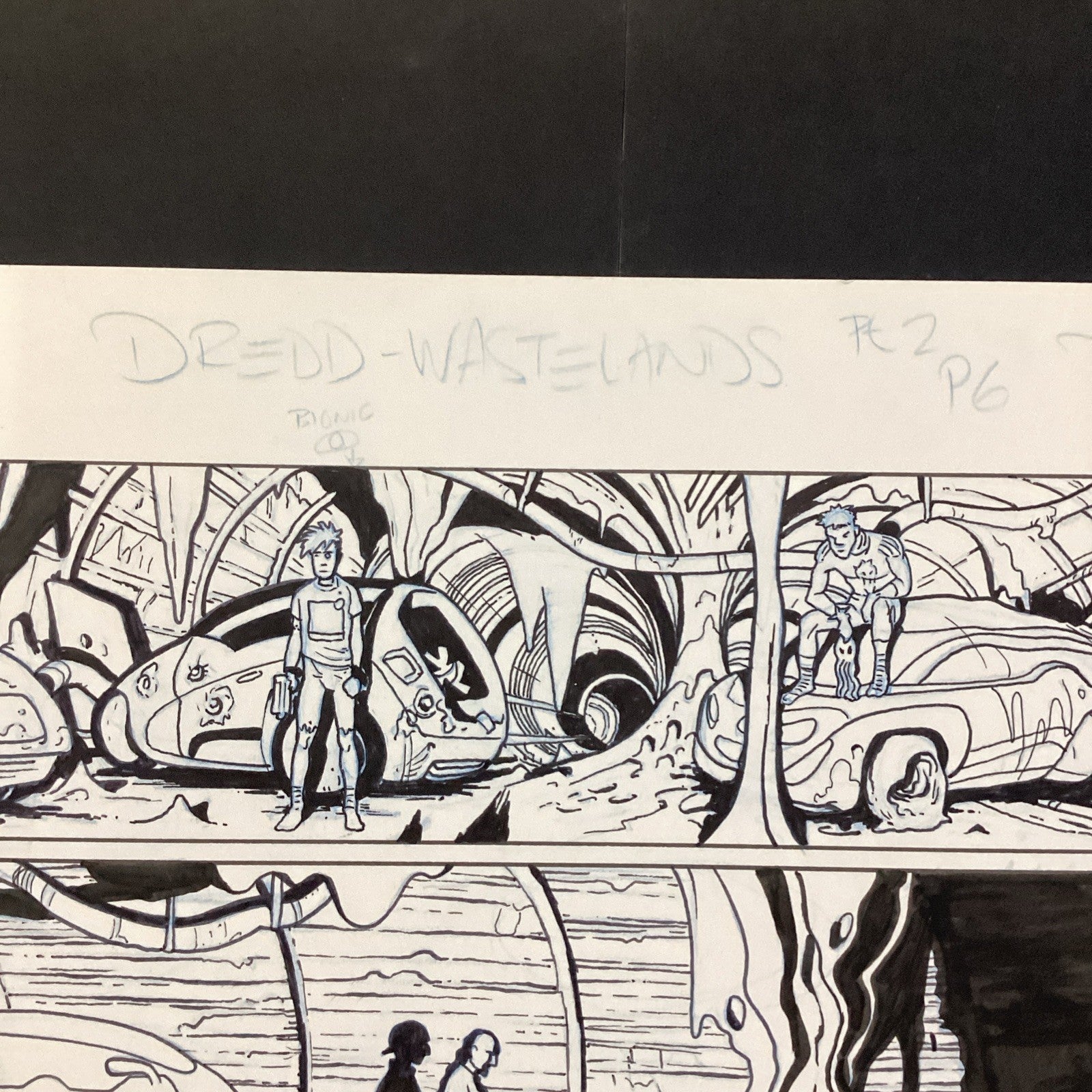 Original Artwork for Dredd Wastelands Part 2 2000AD Prog 1838 Page 6 Dave Taylor5