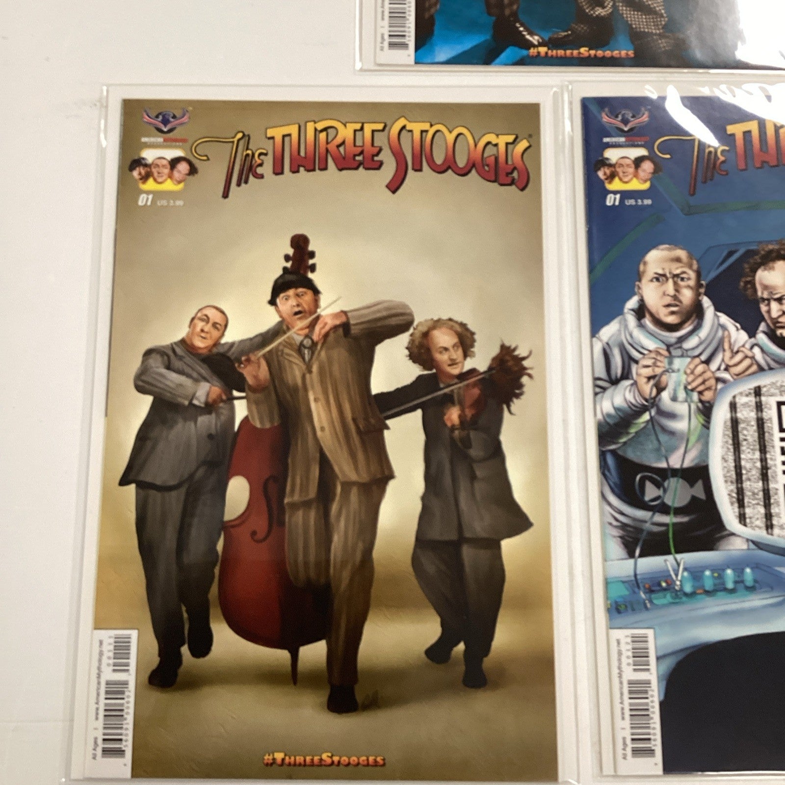 Three Stooges The Boys Are Back #1 2016 NM 3x variants American Mythology2