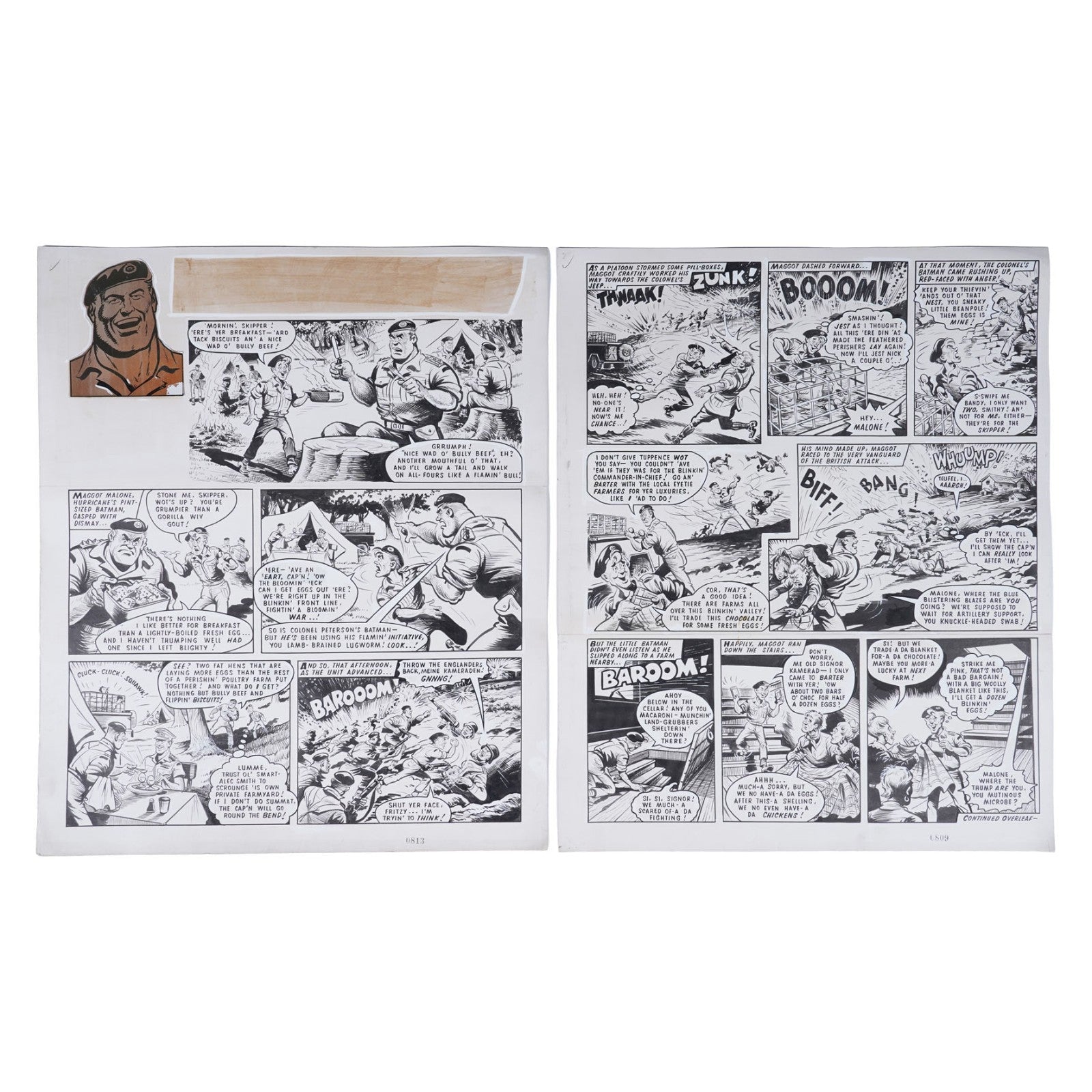 Original Artwork for a complete Captain Hurricane Story by R. Charles Roylance3