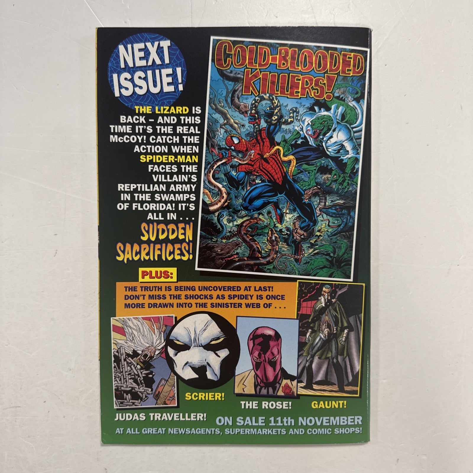 Astonishing Spider-Man #53 1999 VF- UK Marvel Panini Inc. Free Gift Stickers3