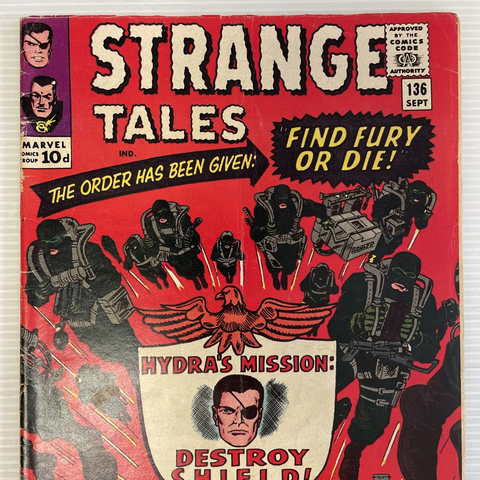 Strange Tales #136 1965 VG 2nd Appearance Nick Fury Pence Copy1
