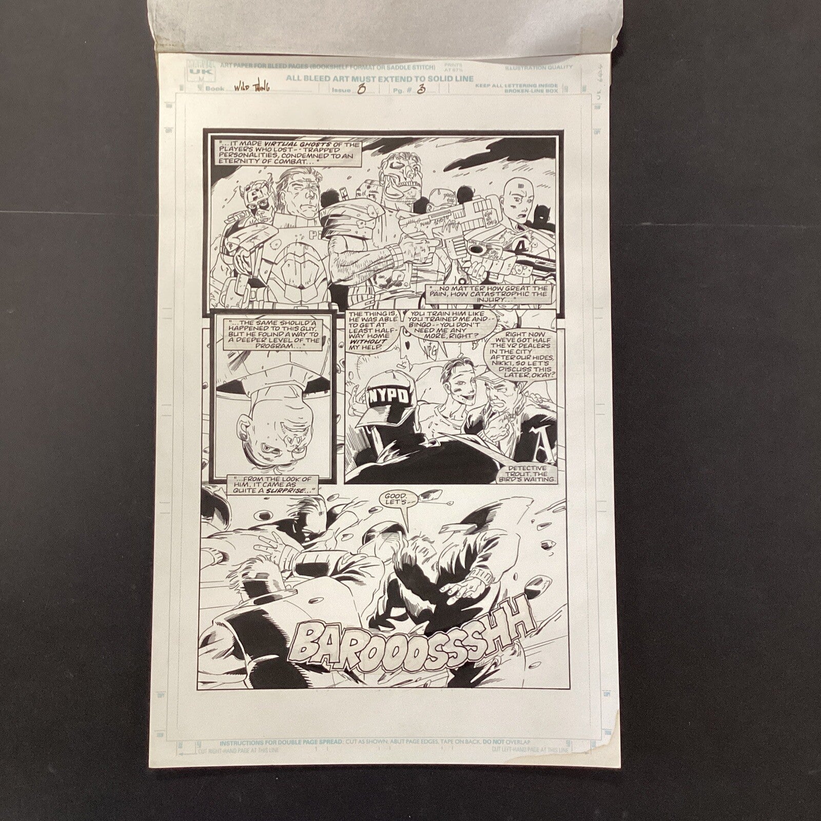 Original Artwork for Wild Thing #3 Page 3 by Duke Mighten 1993 Marvel Comics0