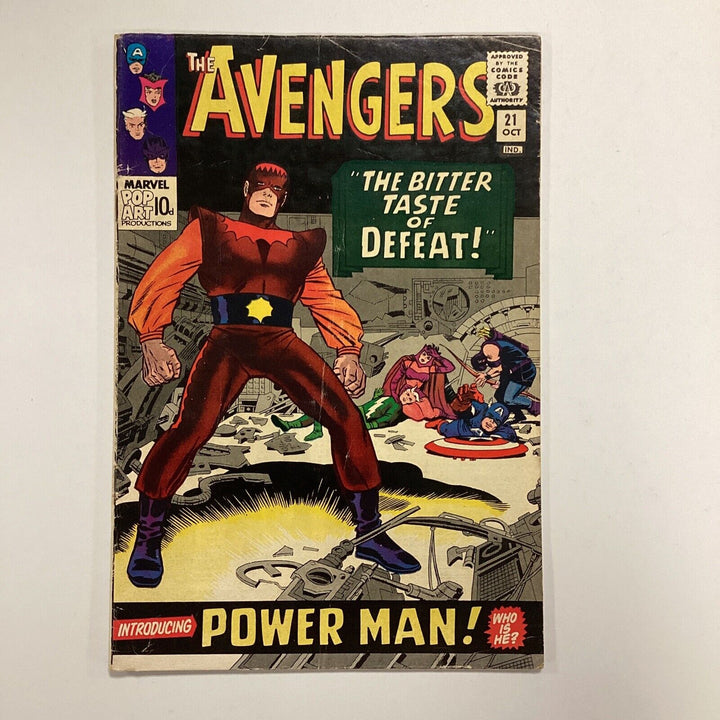 Avengers #21 1965 VG+ 1st Appearance of Powerman Pence Copy