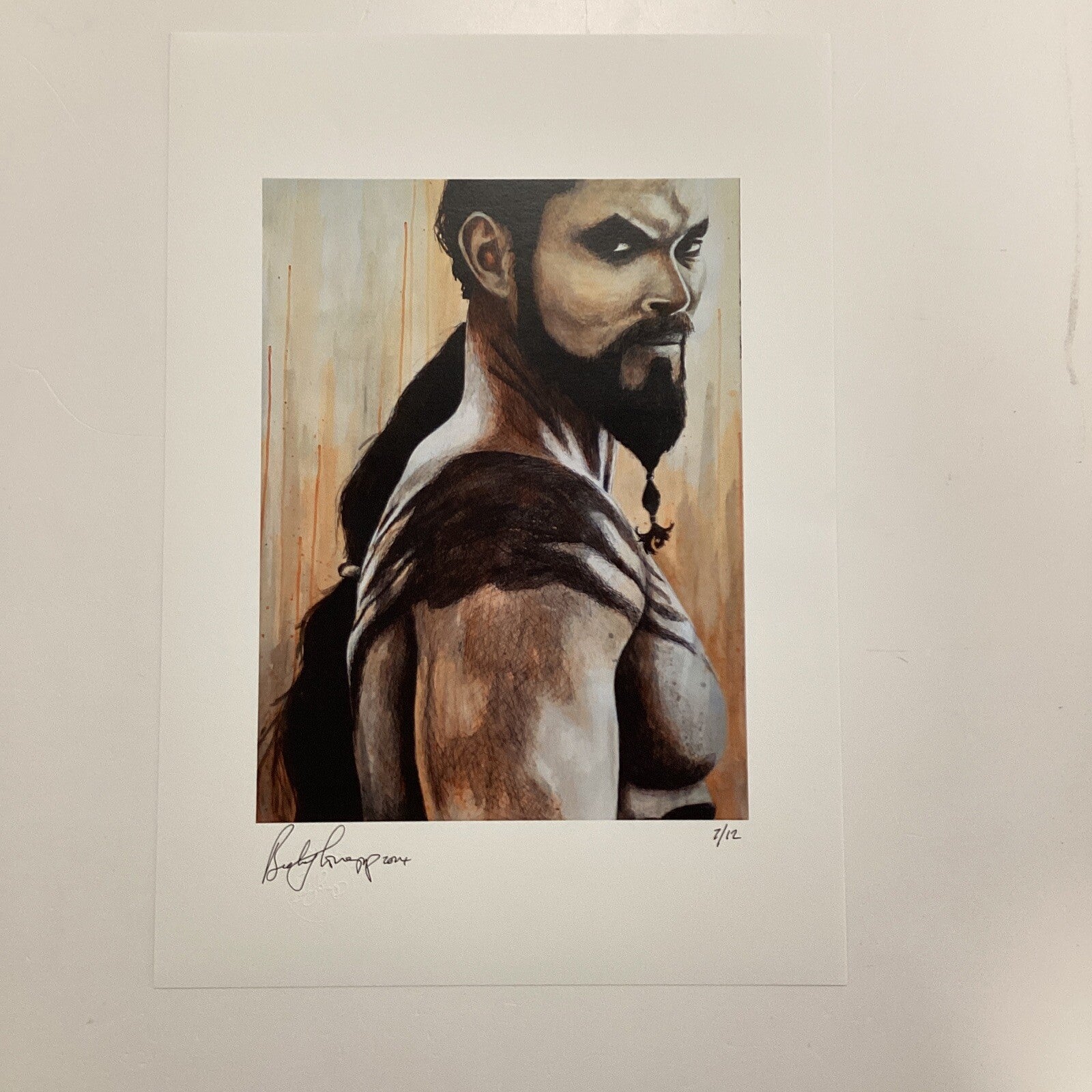 Khal Drogo Signed Art Print by Becky Knapp1