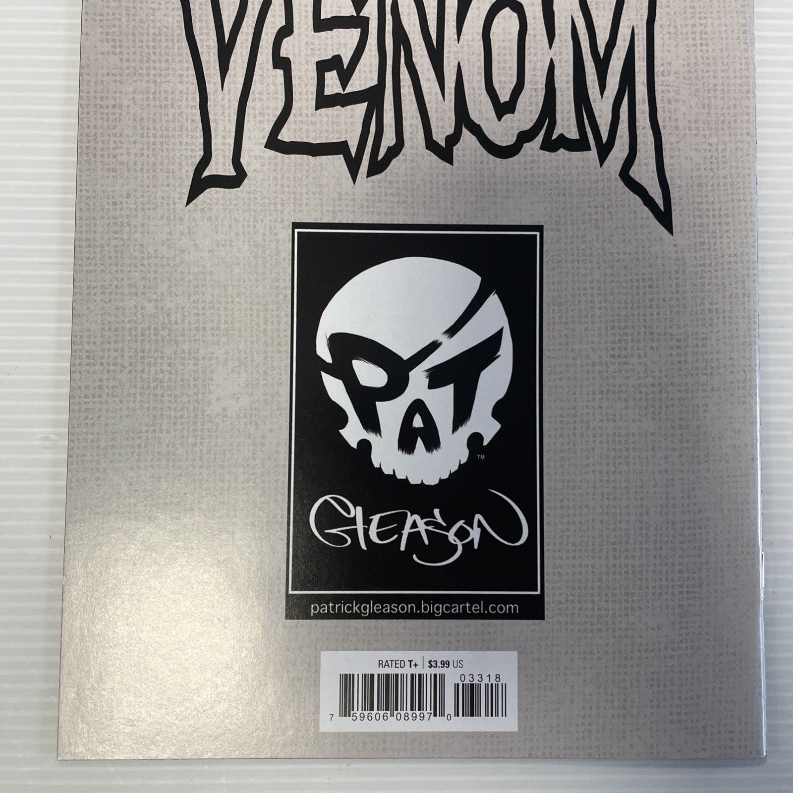 Venom #33 2021 NM Patrick Gleason Exclusive Trade Dress Variant w/ CoA 1 of 25006