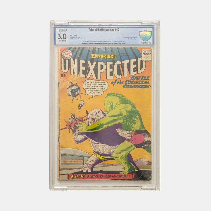 Tales of the Unexpected #40 Vol 1. CBCS "RESTORED" 3.0 Slabbed Comic, 1959 Cent