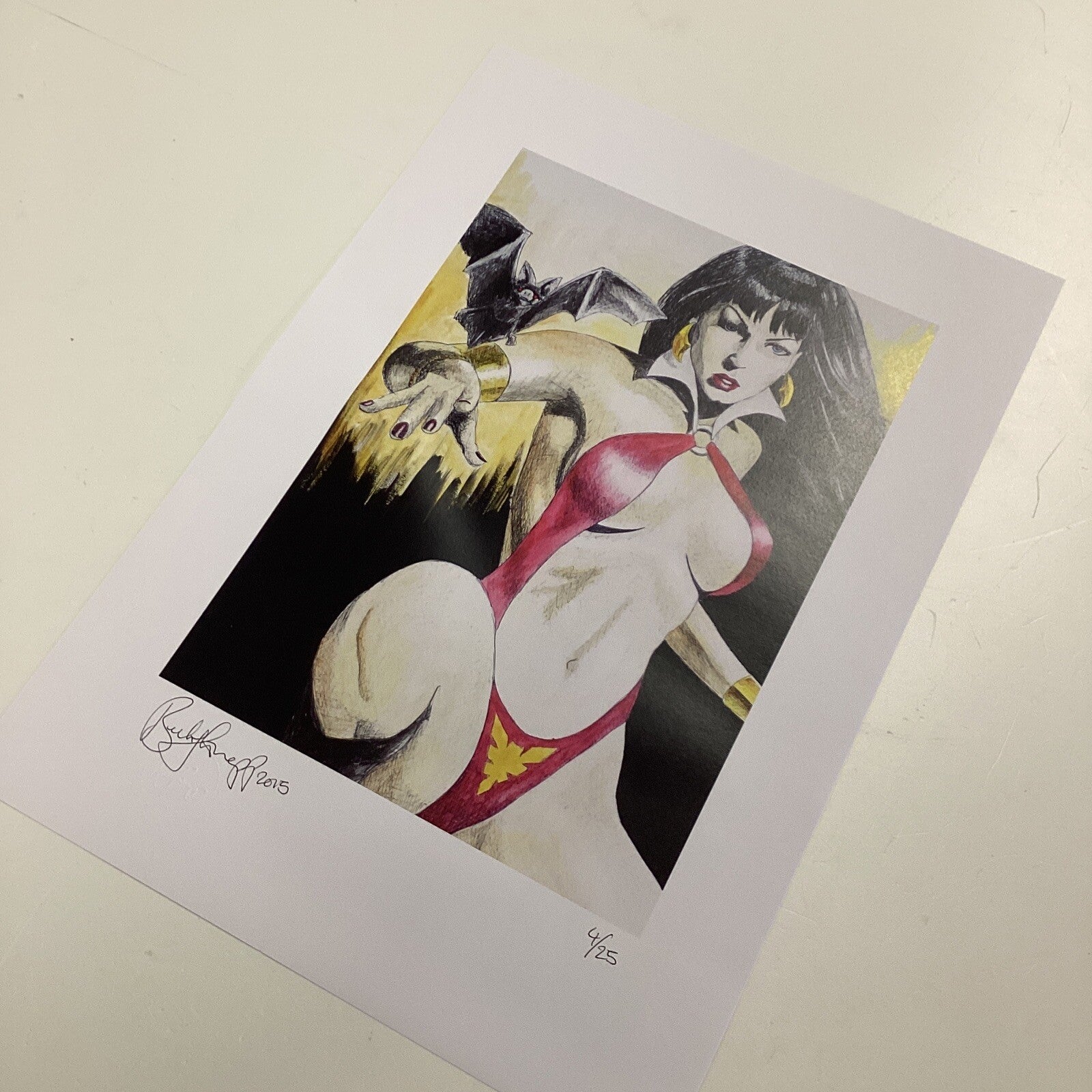 Vampirella Signed Art Print by Becky Knapp5