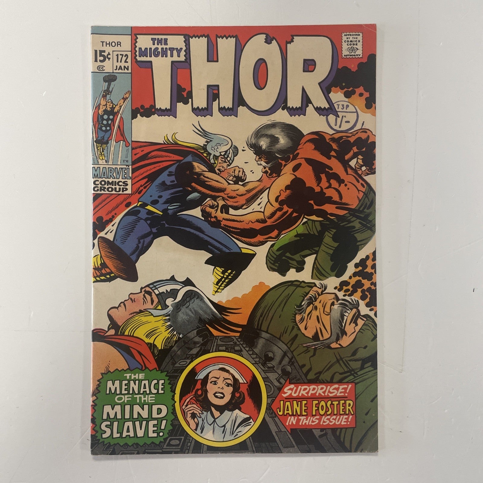 The Mighty Thor #172 1970 FN Pence Stamp0