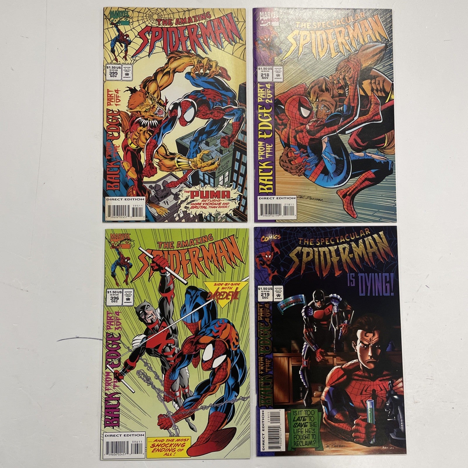 Spider-Man: Back from the Edge #1-4 1994 Complete Set0