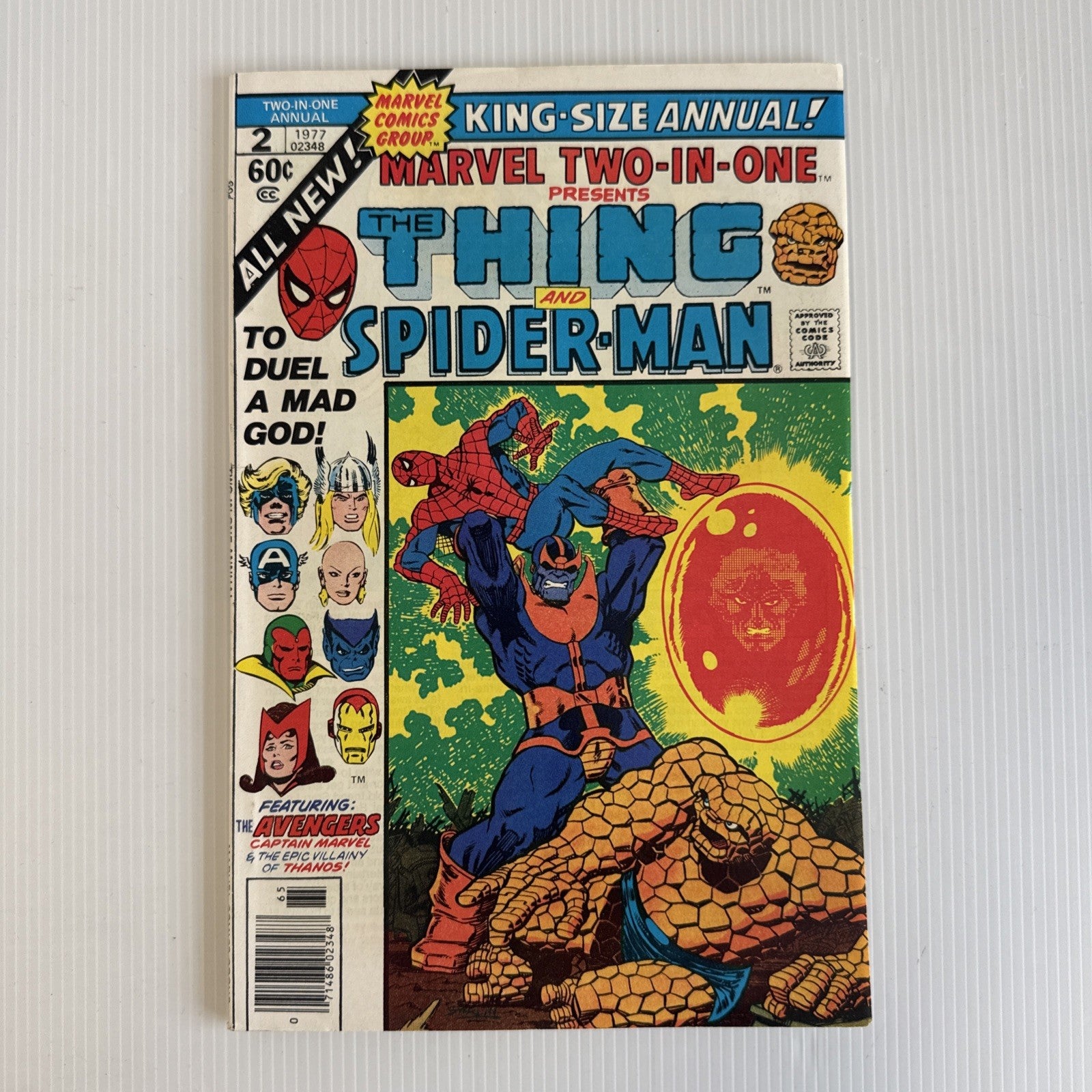 Marvel Two-in-One King-Size Annual #2 1977 VF/NM Signed Jim Starlin inside page0