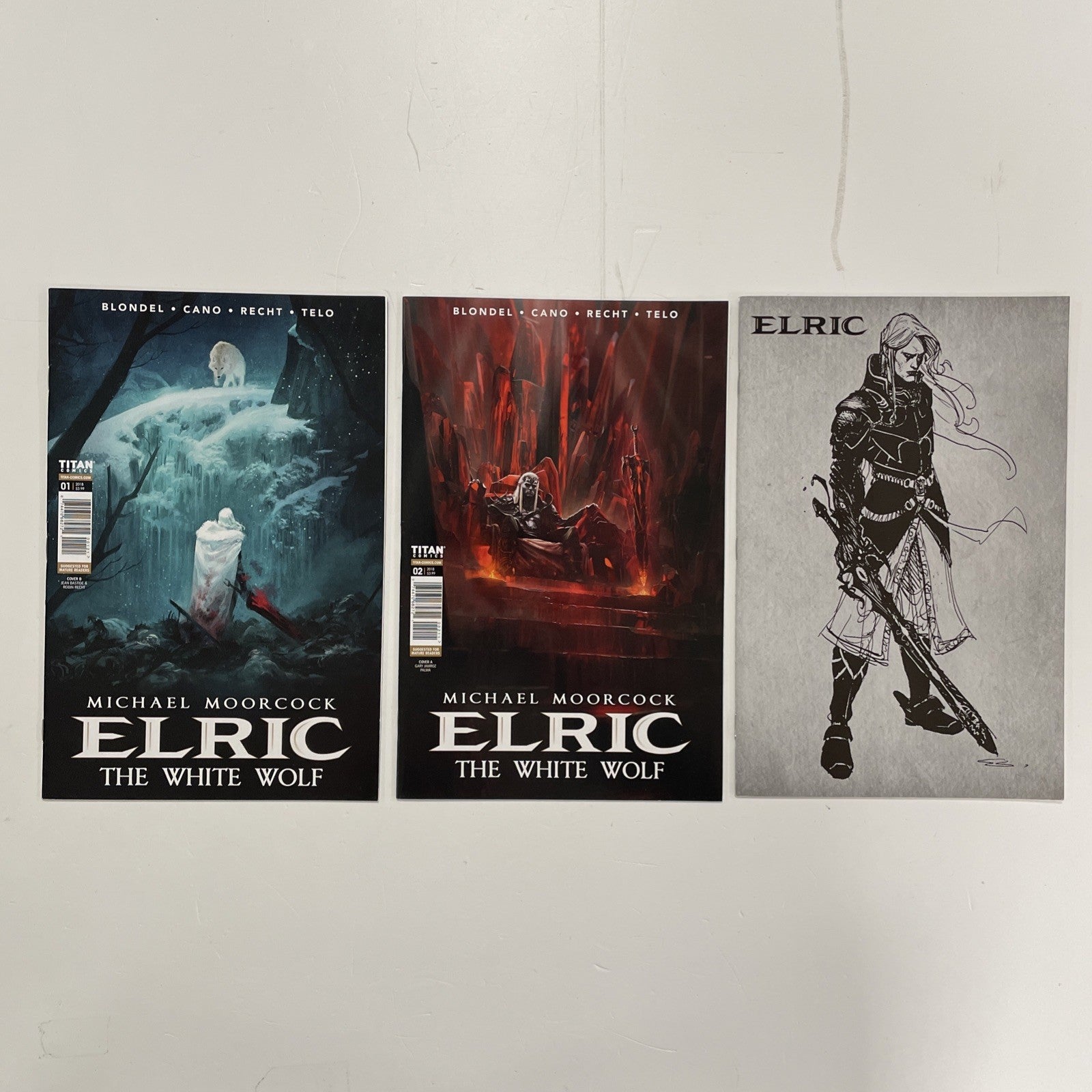 Elric: The White Wolf #1-2 2018 & #1 Variant NM Michael Moorcock0