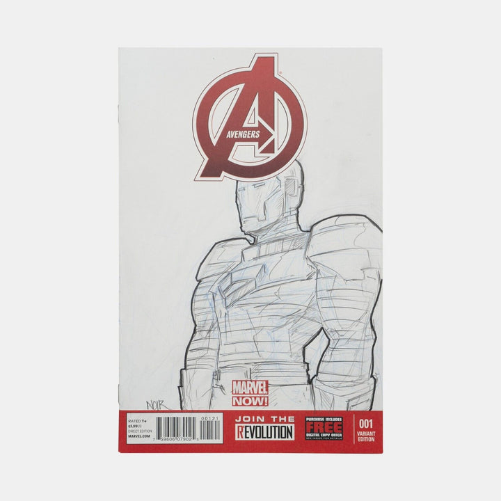 Marvel NOW Avengers #1 Ironman Original Sketch Cover by Andres Manuel Labrada