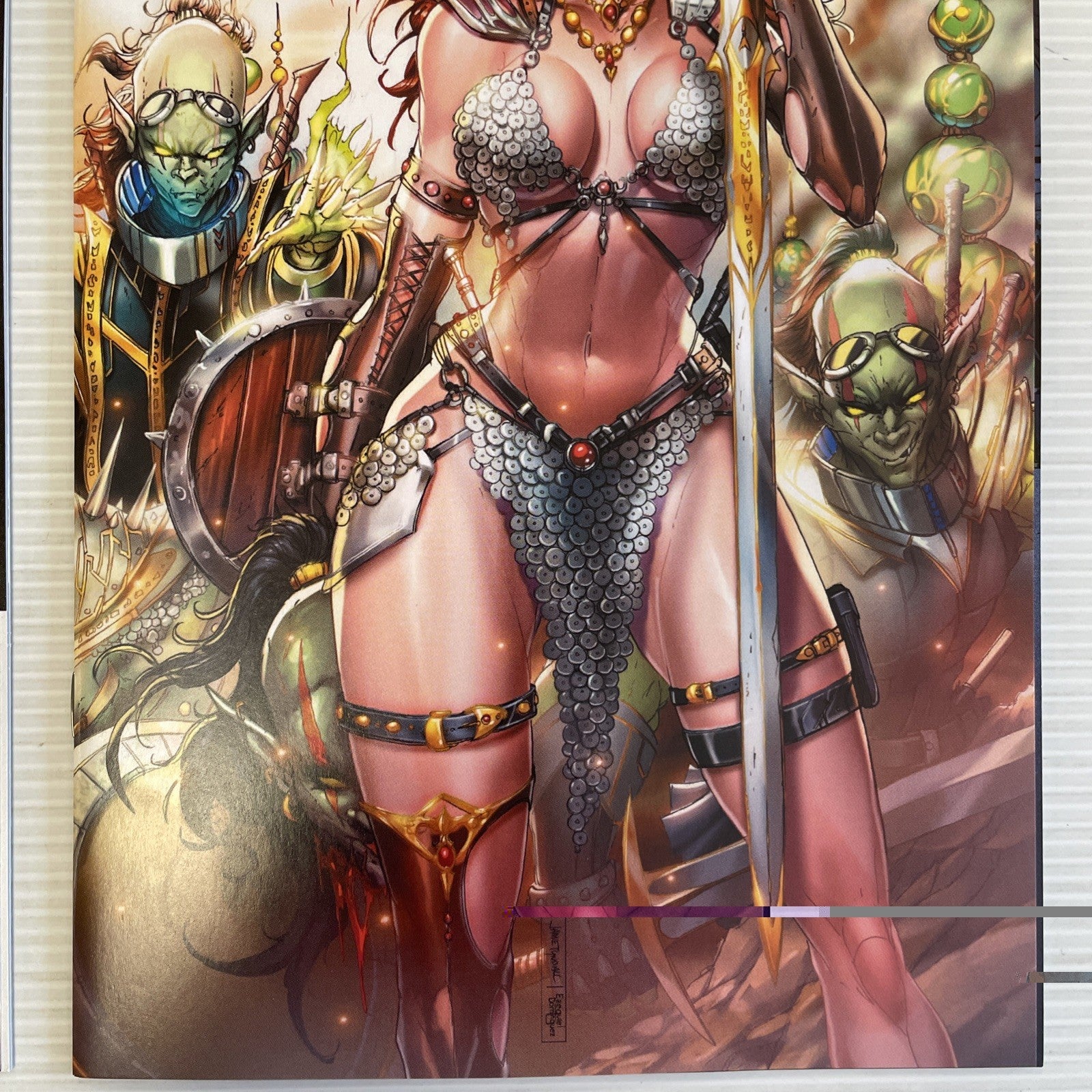 Red Sonja Vampirella #1 #2 2022 NM 616 Jamie Tyndall Virgin Connecting Sky Cover6