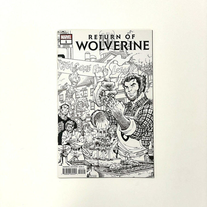 Return Of Wolverine #1 2018 NM Todd Nauck Party B&W Sketch Variant Cover