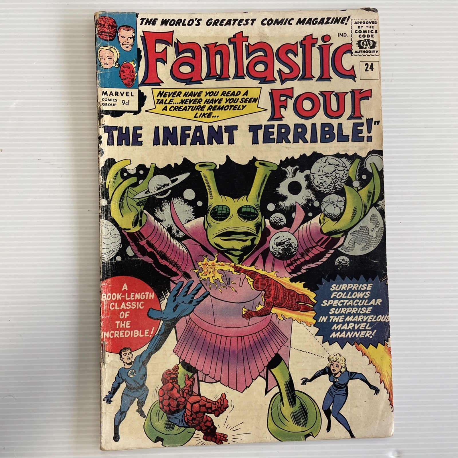 Fantastic Four #24 1964 GD/VG 1st Appearance of Infant Terrible Pence Copy0