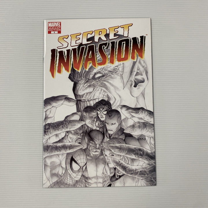 Secret Invasion #1 2008 NM McNiven Sketch Cover0