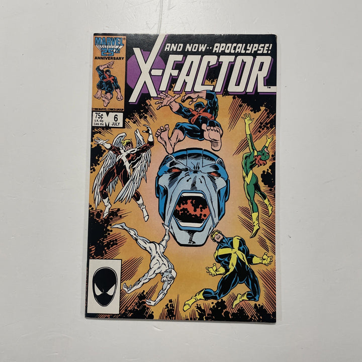 X-factor #6 1986 FN/VF 1st Full Appearance of Apocalypse (4)0