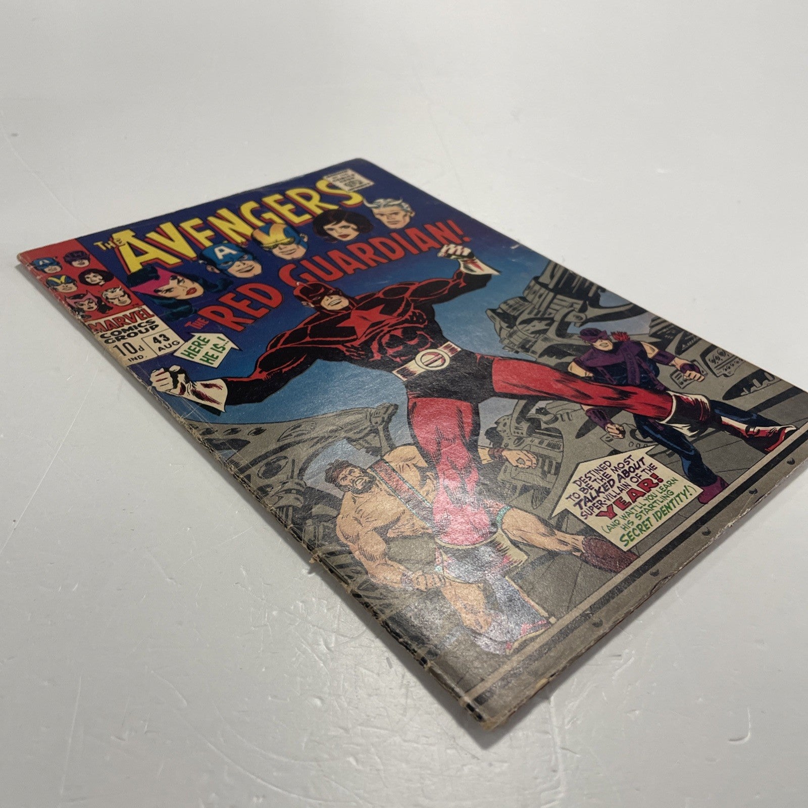 Avengers #43 1967 VG+ 1st Appearance of Red Guardian Pence Copy3