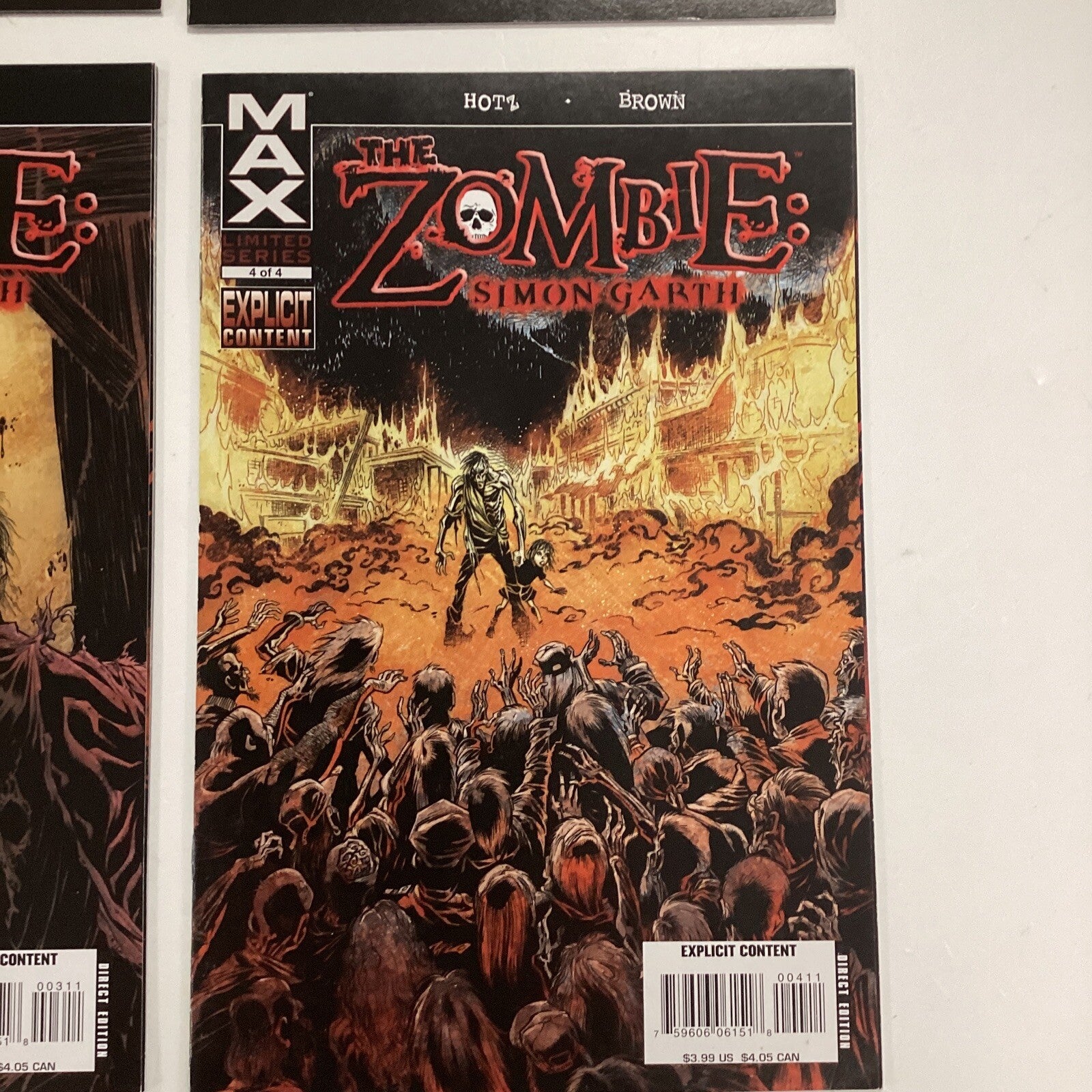 The Zombie #1-4 2008 VF/NM  Complete Set Marvel Max Comics)4