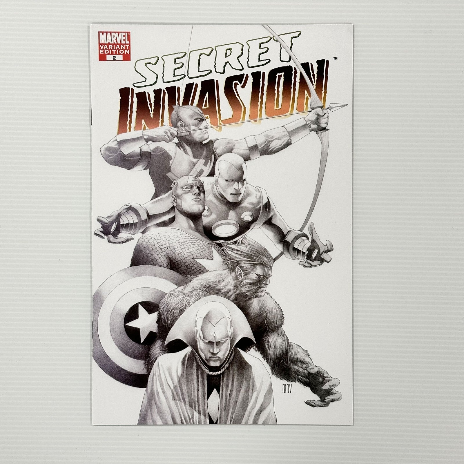 Secret Invasion #2 2008 NM McNiven Sketch Cover (1)0