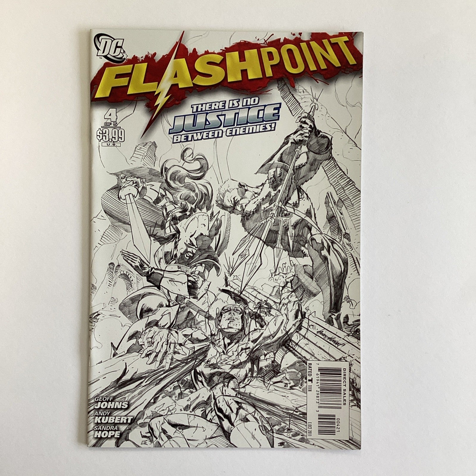 Flashpoint #1-5 2011 VF/NM Complete Set Sketch Variant Covers10