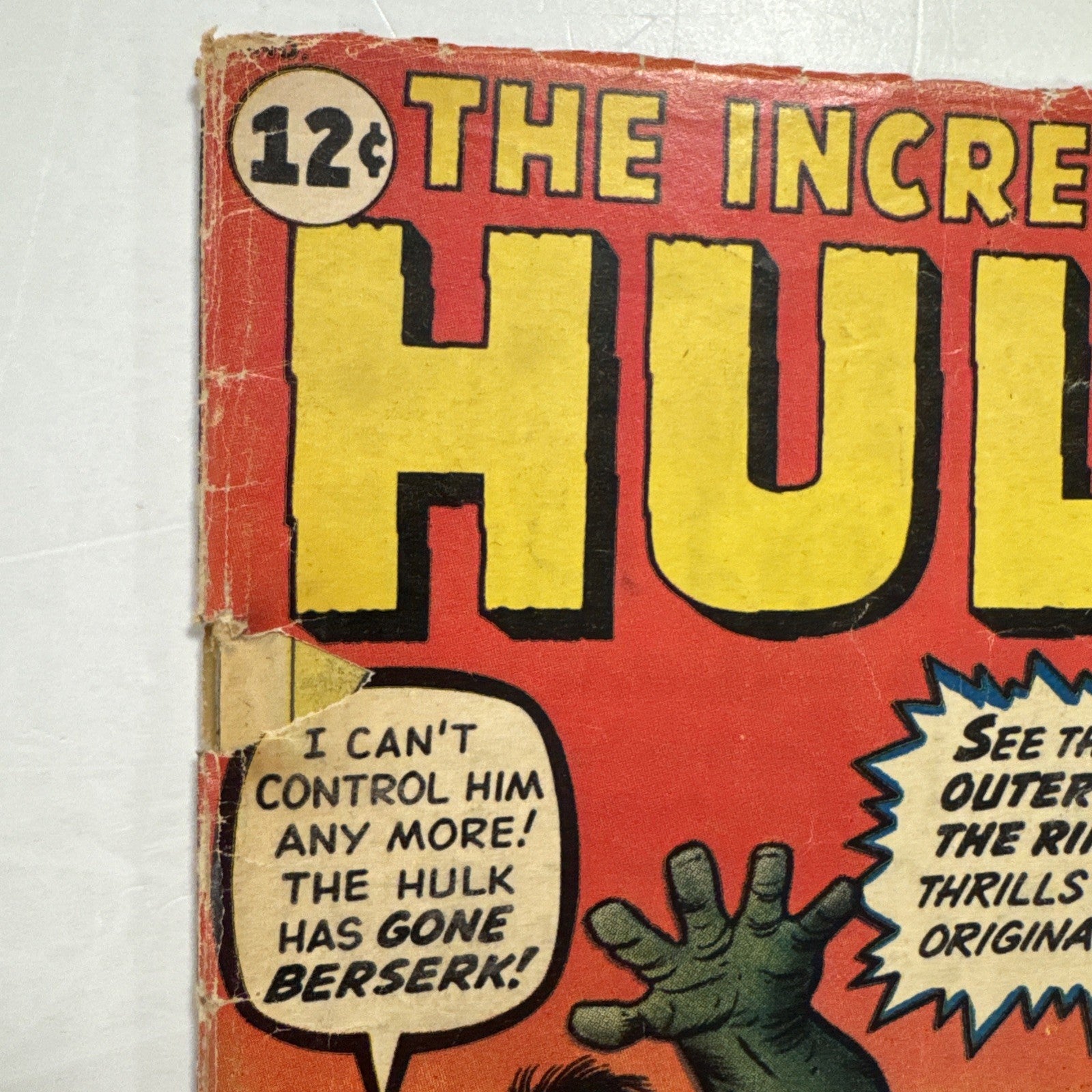 The Incredible Hulk #3 1962 GD 1st Appearance of Ringmaster **3