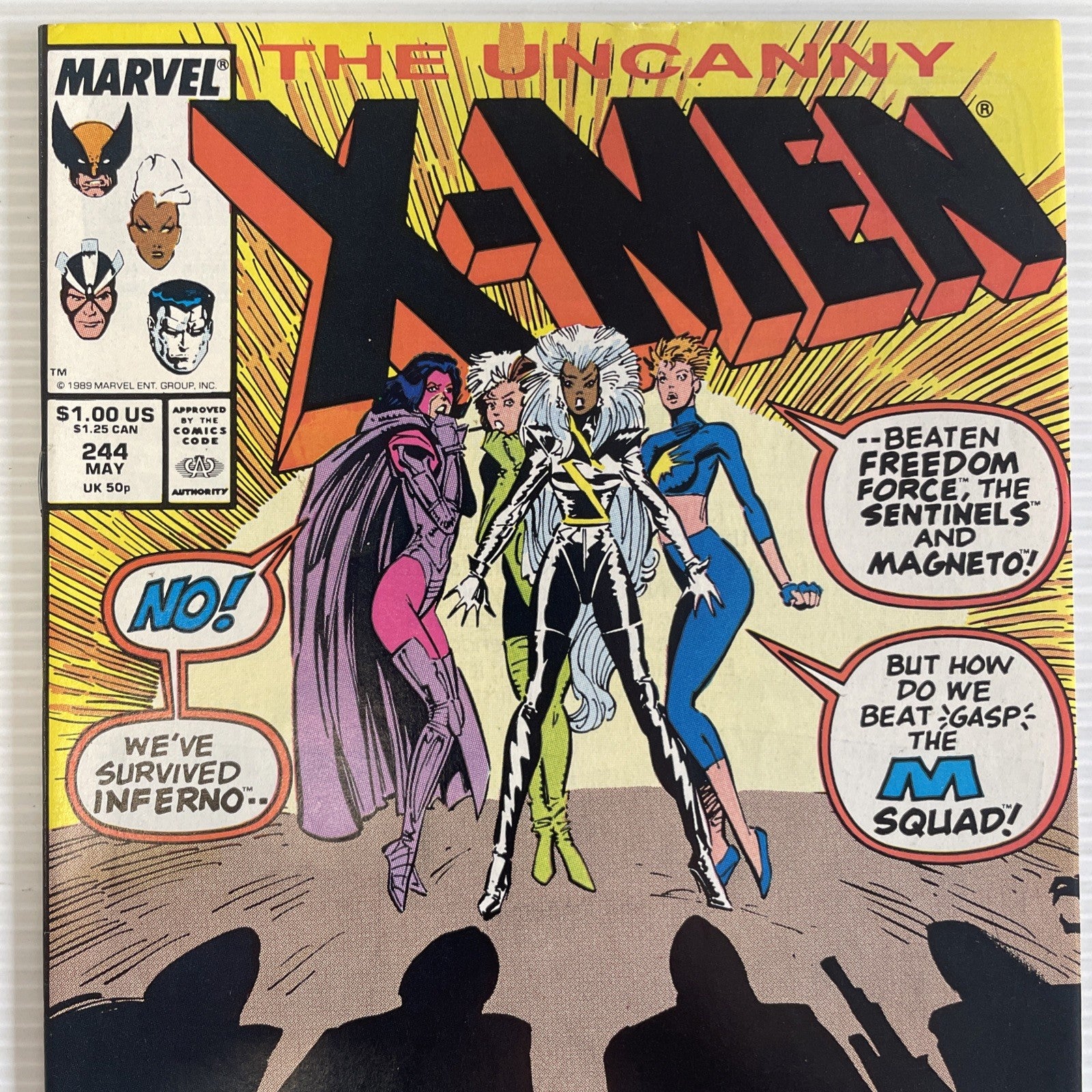 Uncanny X-Men #244 1989 VF 1st  Appearance of Jubilee1