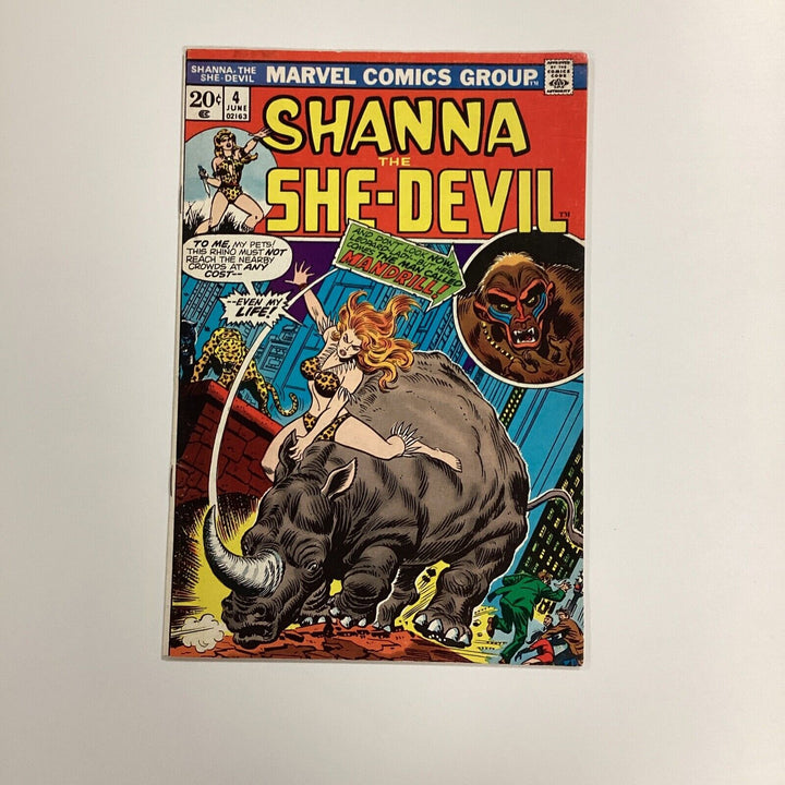 Shanna The She-devil #4 1973 VF