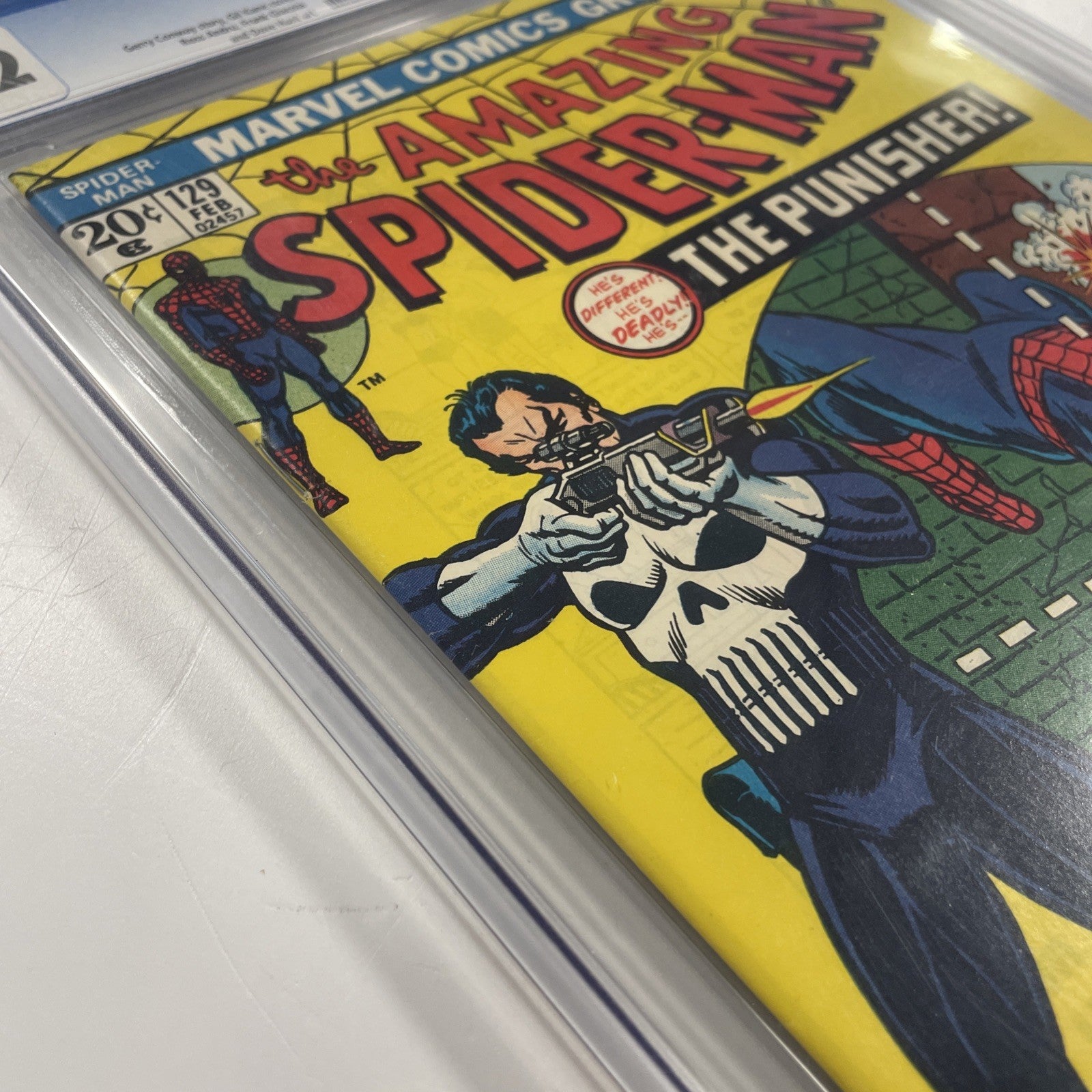 Amazing Spider-Man #129 1974 CCG 9.2  White Pages 1st App Of Punisher & Jackal3