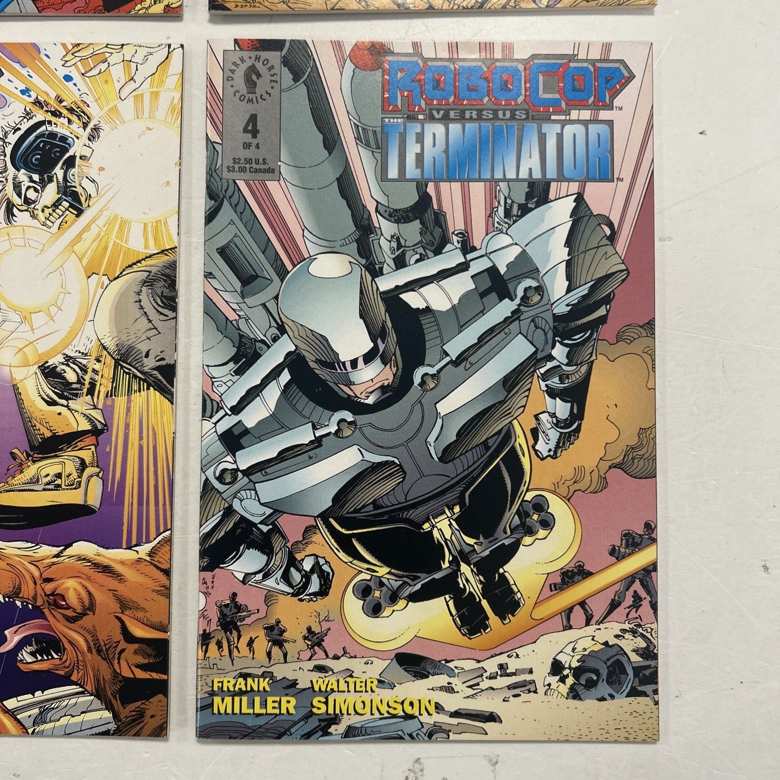Robocop VS Terminator #1-4 VF+ 1992 Complete Set Inc. Inserts Dark Horse Comics4