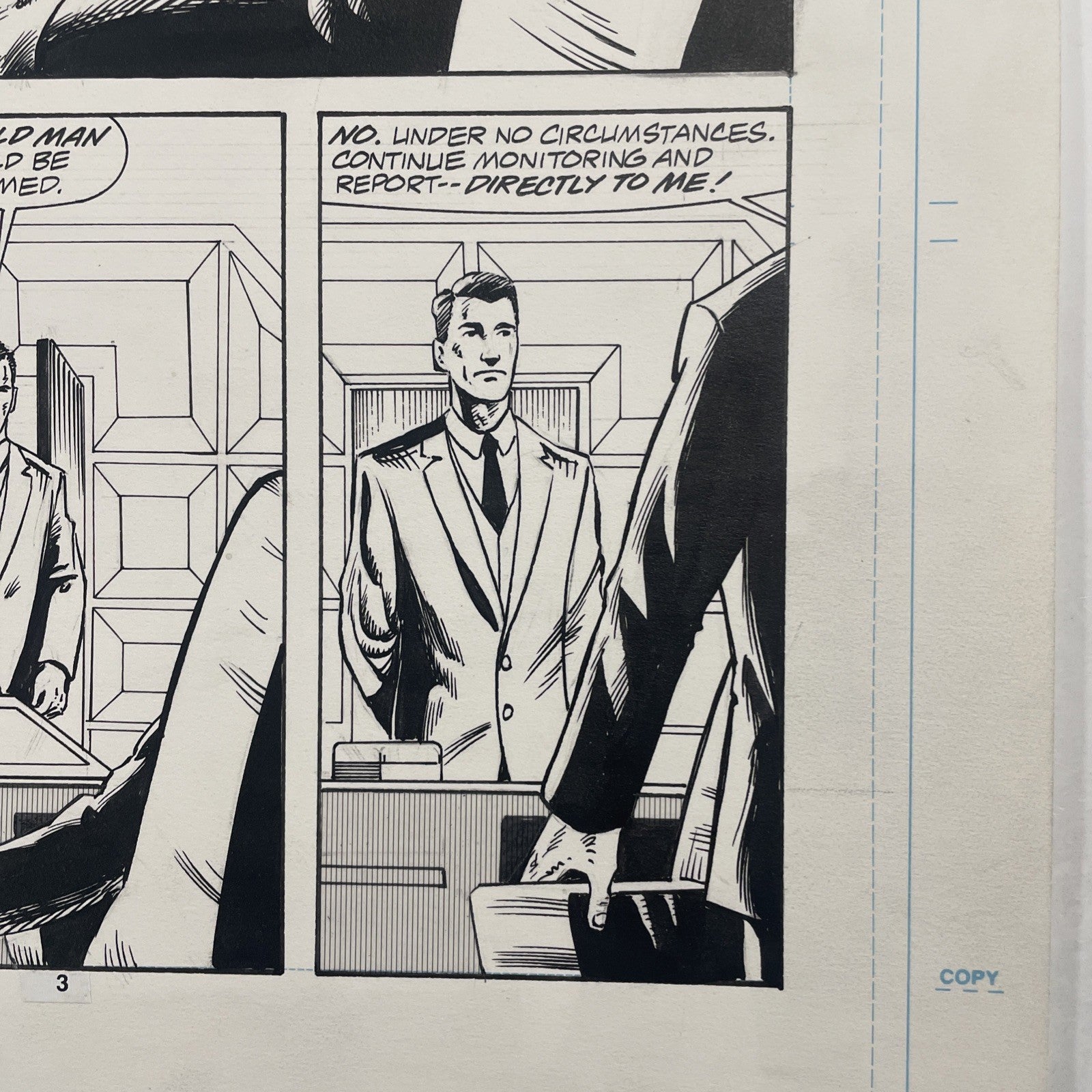 Lee Sullivan Original Art for Marvel's Robocop #13 Page 3 19918