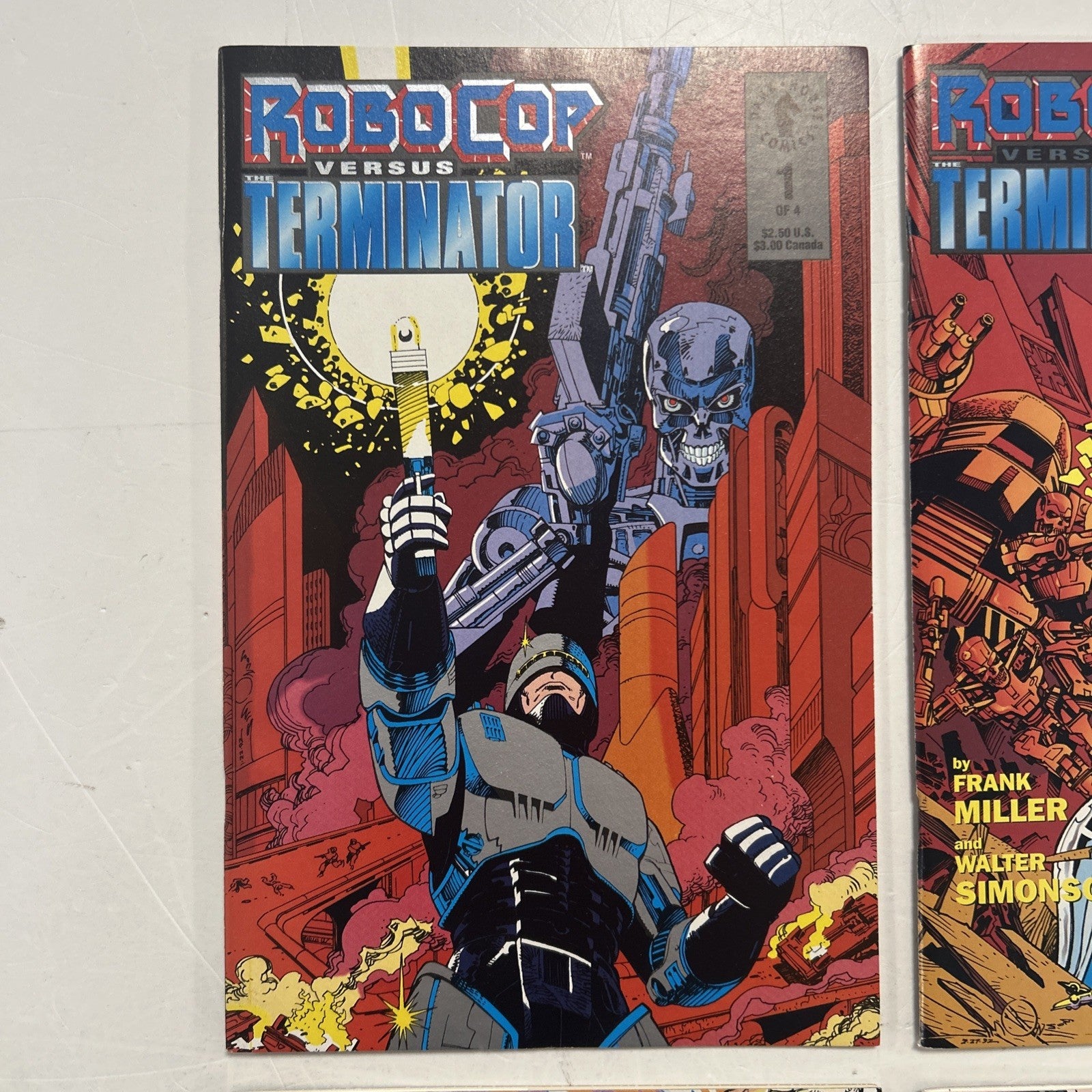 Robocop VS Terminator #1-4 VF+ 1992 Complete Set Inc. Inserts Dark Horse Comics1