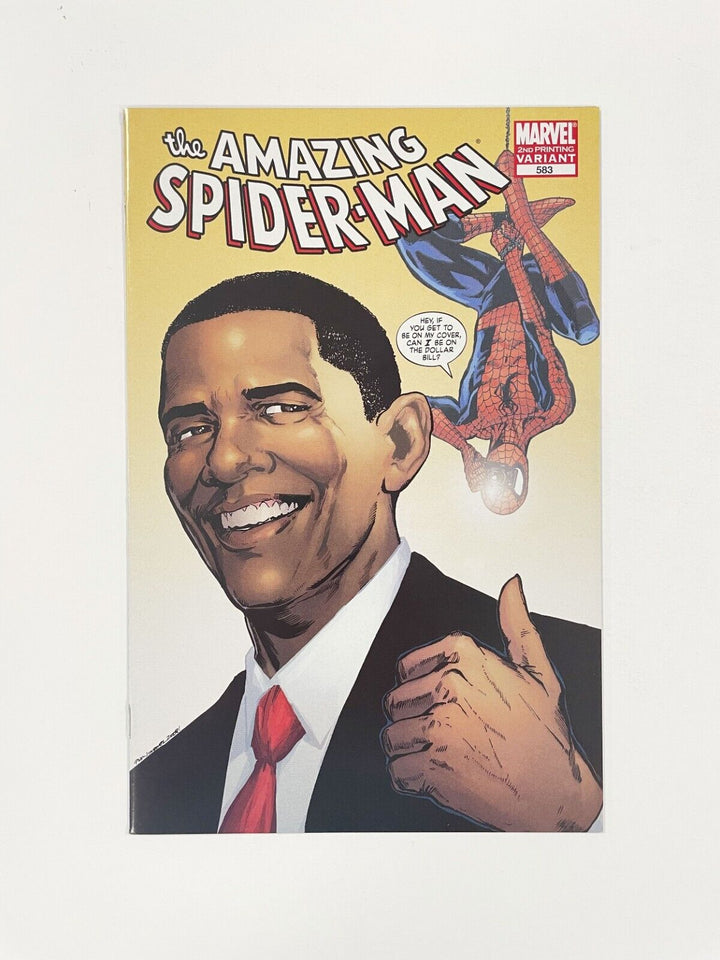 Amazing Spider-Man #583 2nd print variant VF/NM 2008 Obama