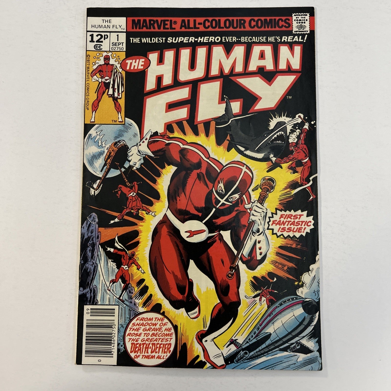 The Human Fly #1 1977 FN/VF Pence Copy0
