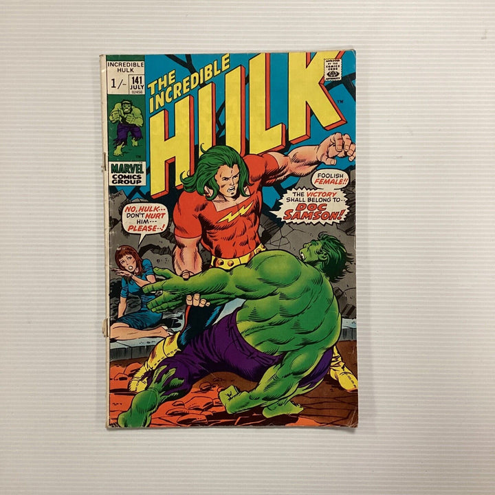 Incredible Hulk #141 1971 GD/VG 1st App Doc Samson Pence Copy *See Description