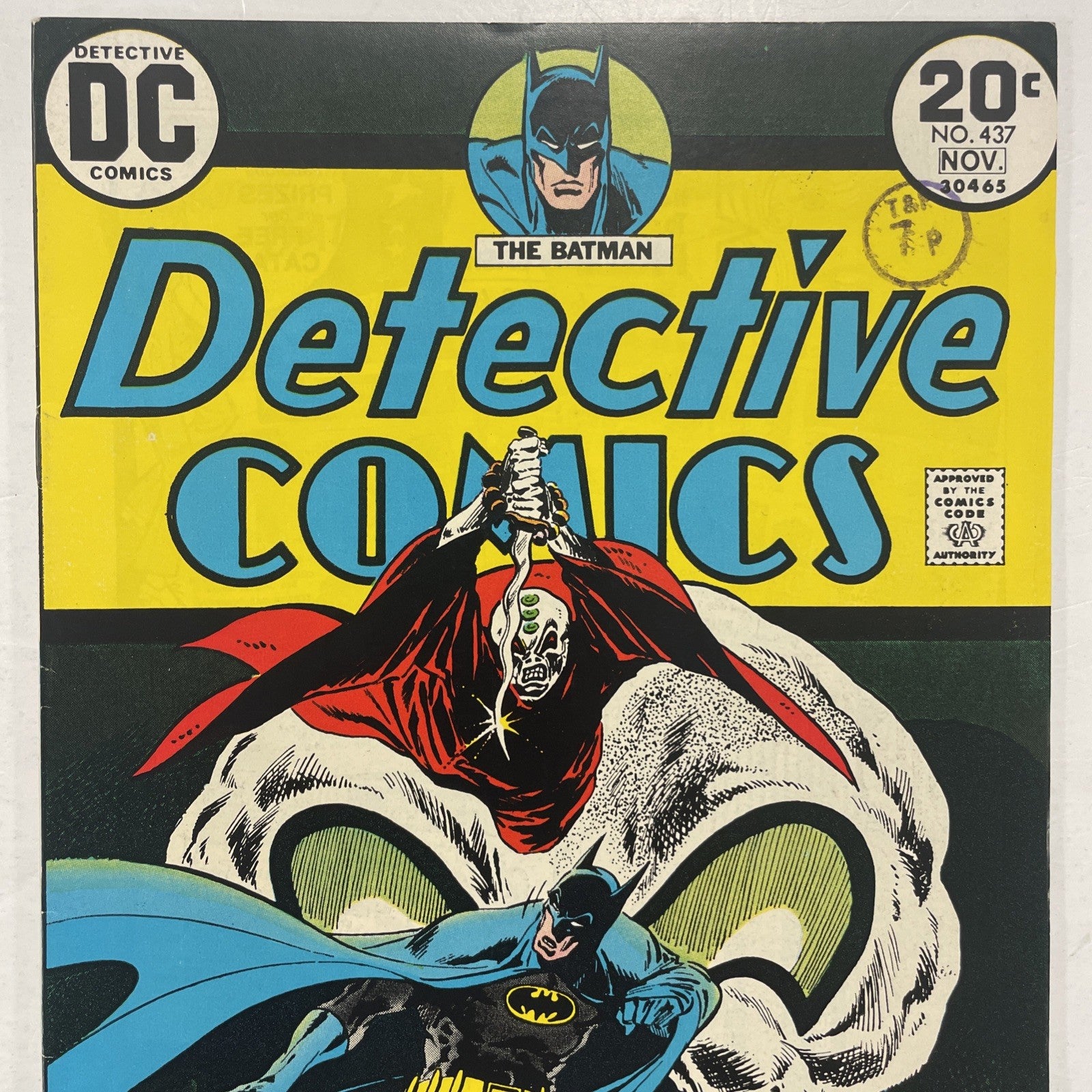 Detective Comics #437 1973 FN/VF 1st Appearance of New Manhunter Pence Stamp1