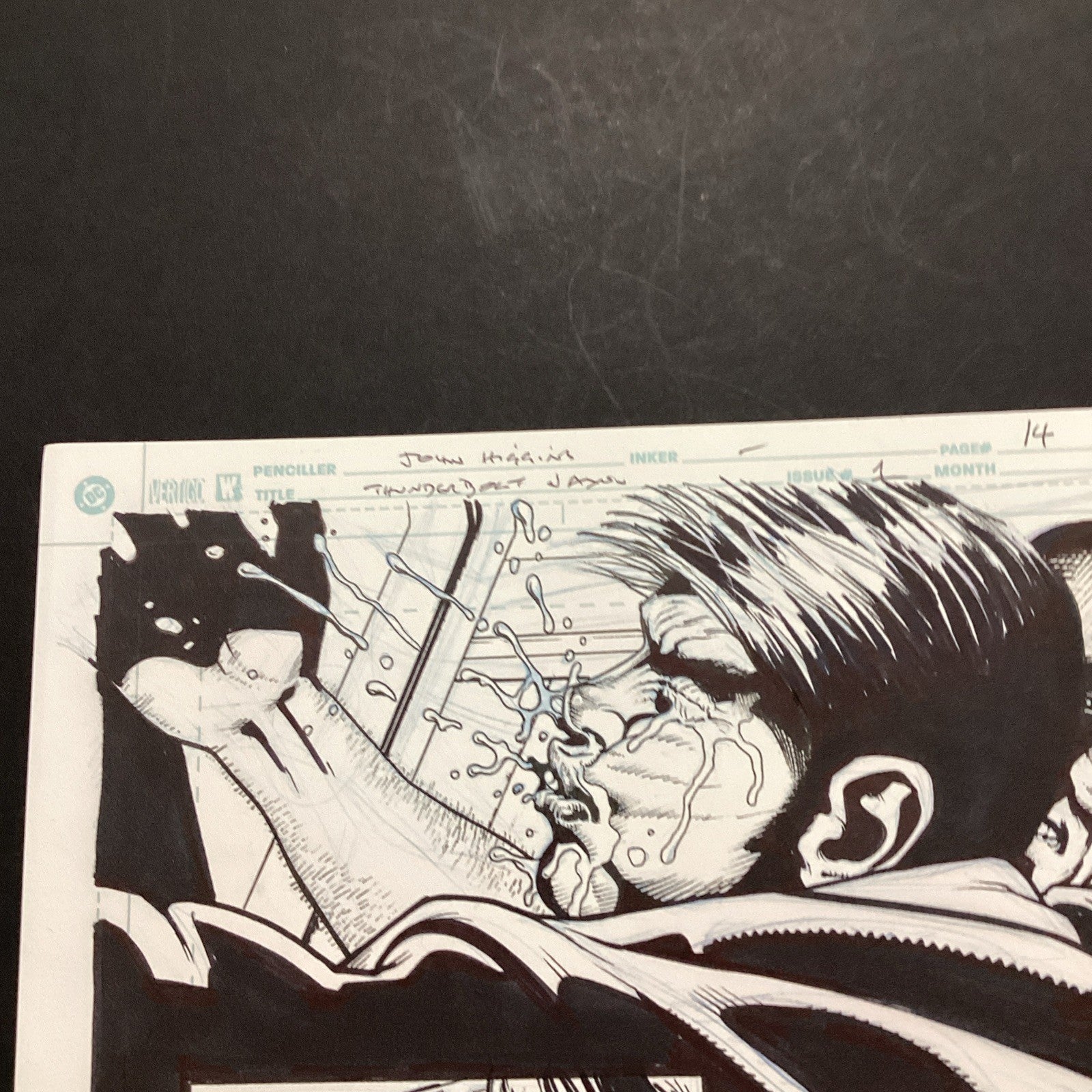 Original Artwork for Thunderbolt Jaxon #1 Page 14 By John Higgins 20064