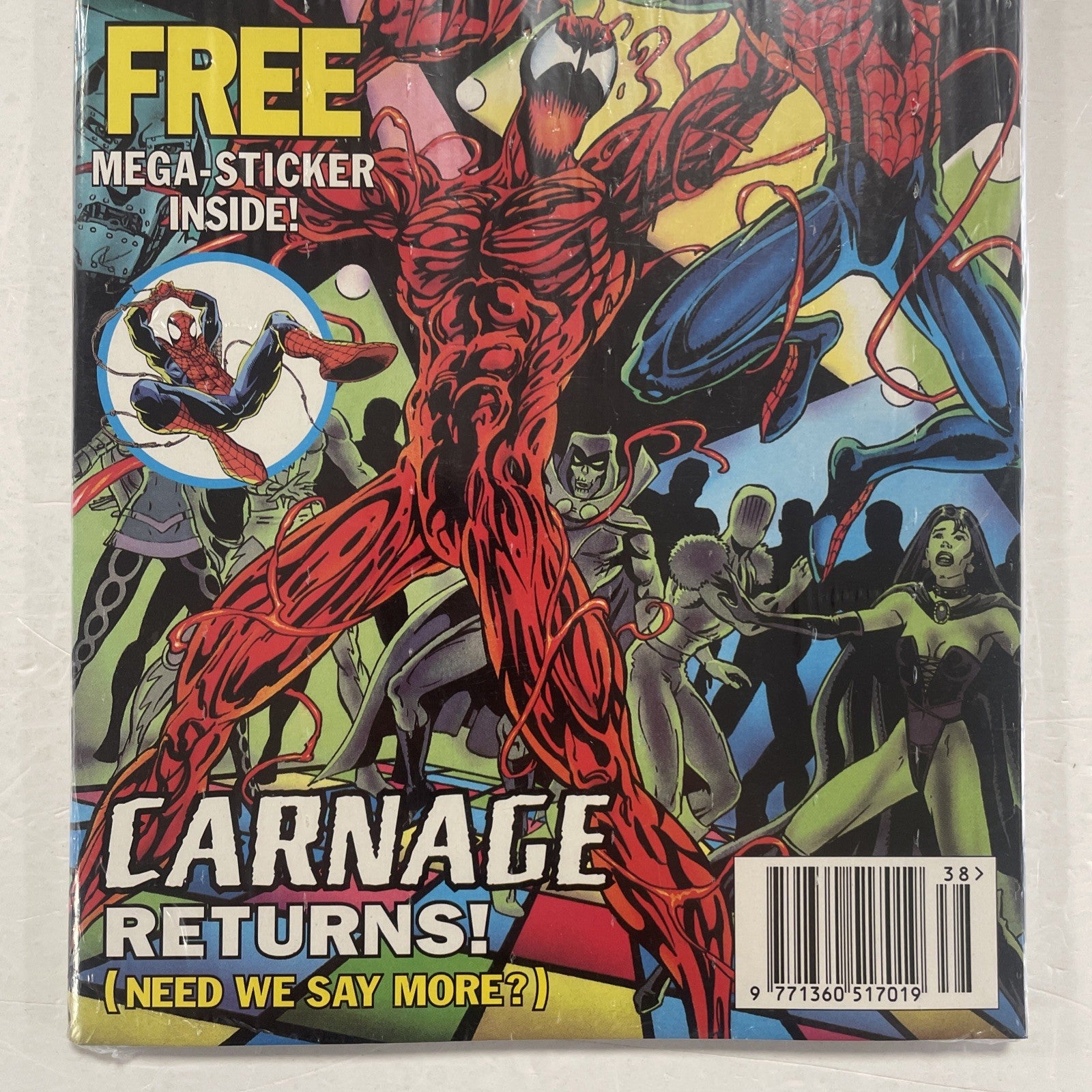 Astonishing Spider-Man #38 1998 VF- UK Marvel Panini Inc. Free Stickers2