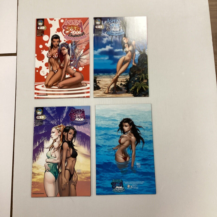 Aspen Splash! Swimsuit Sectacular 2006, 07, 08 & Wizard NM  x4 books