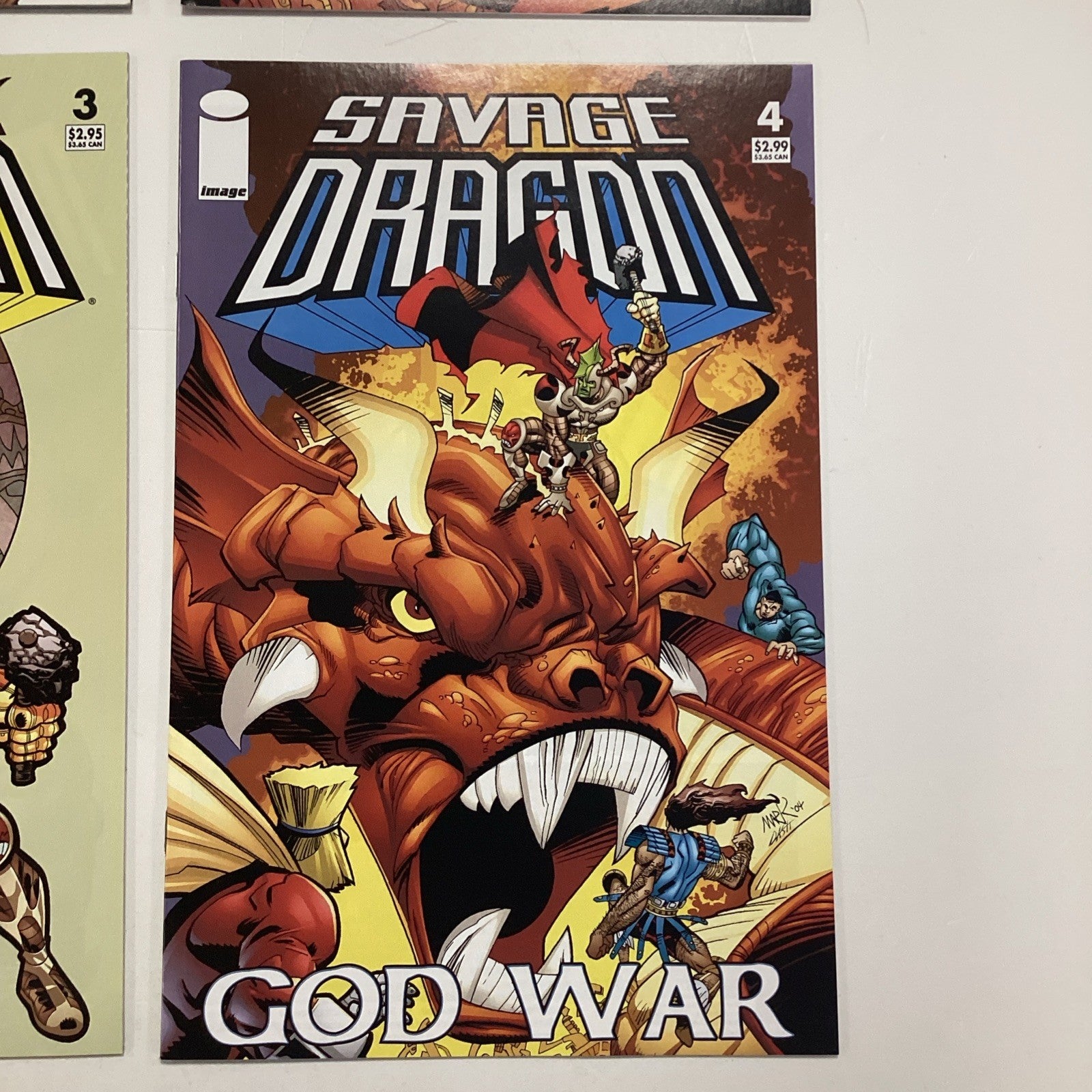 Savage Dragon God War #1-4 2004 Complete Set4