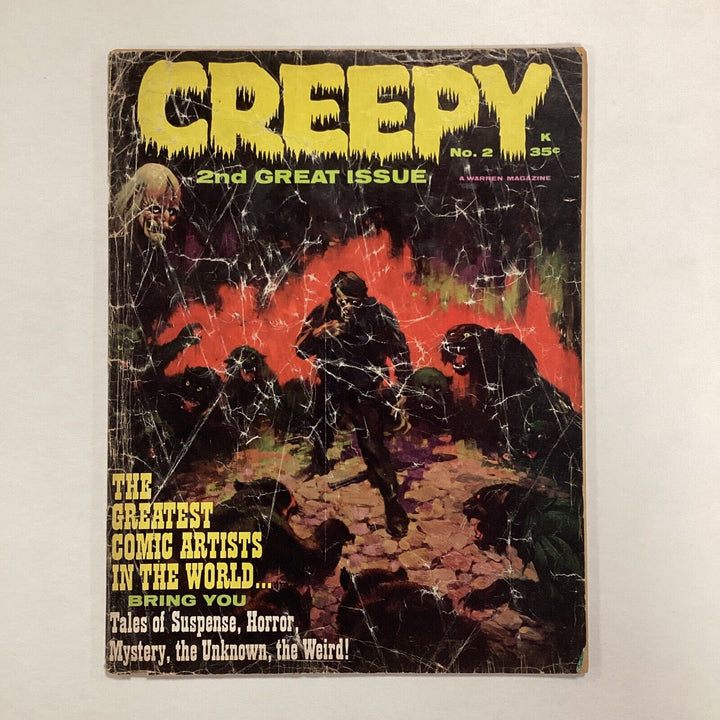 Creepy #2 1965 GD Cover worn and detached, pen marks on first page.Warren Horror